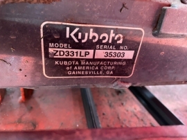 2012, Kubota, ZD331LP, Mower